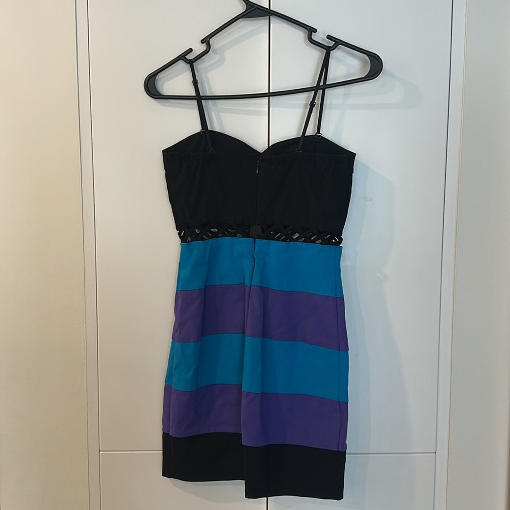 Bodycon Mini Dress with Cut Outs - Picture 2 of 4